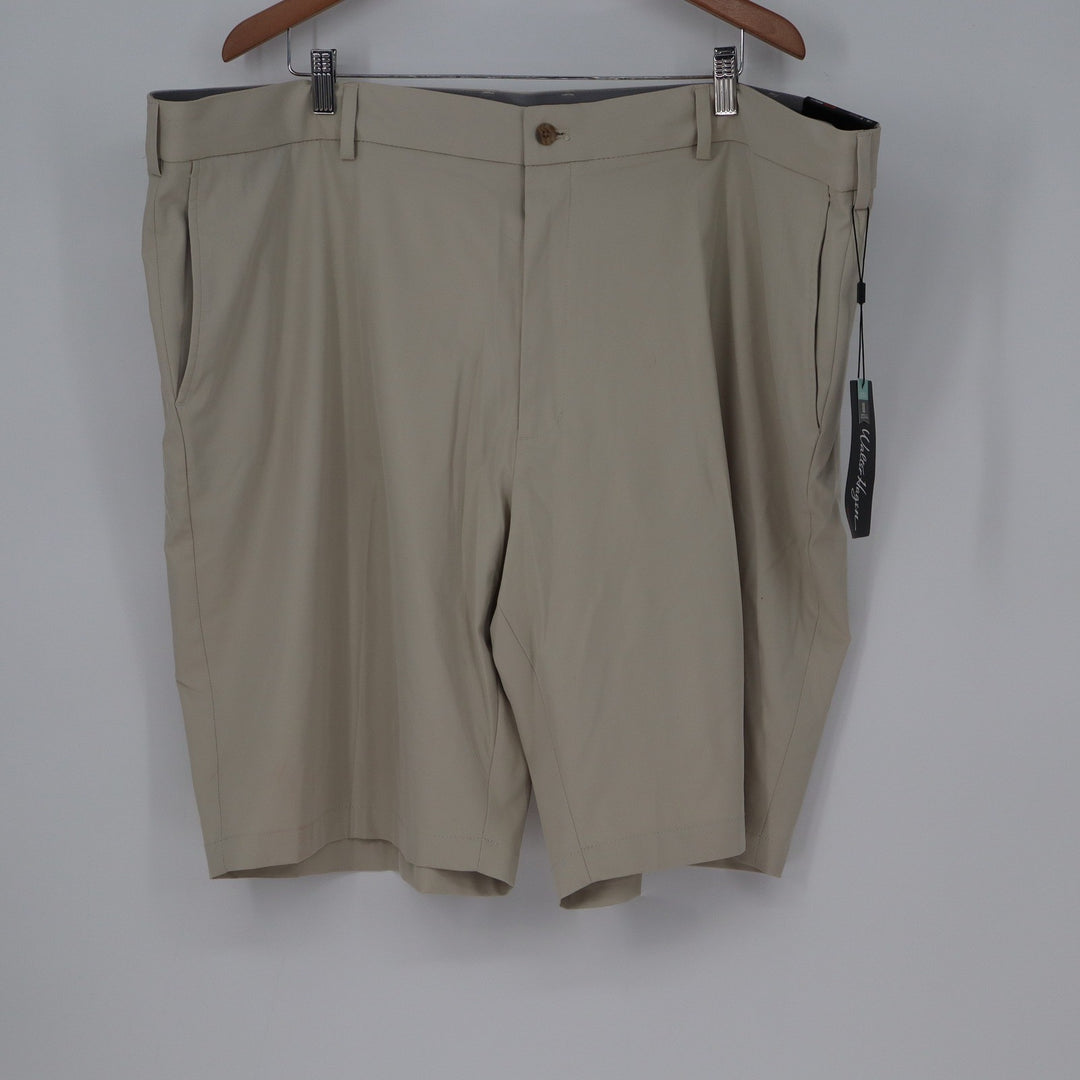 Walter Hagen Mens Perfect 11 Golf Shorts Khaki Tan Stretch Size 48 NEW
