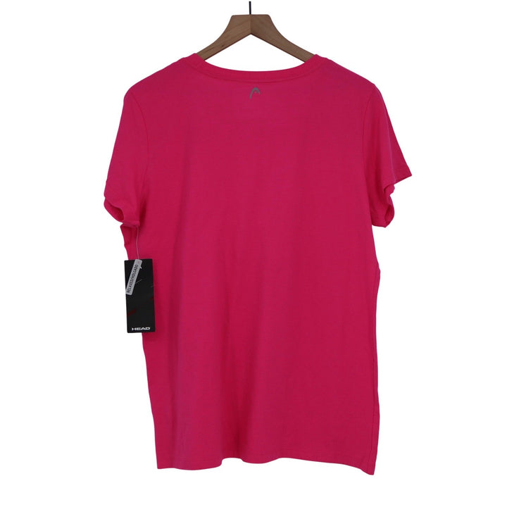 HEAD Tennis Club Graphic Tee Women XL Proud Pink Short Sleeve NEW