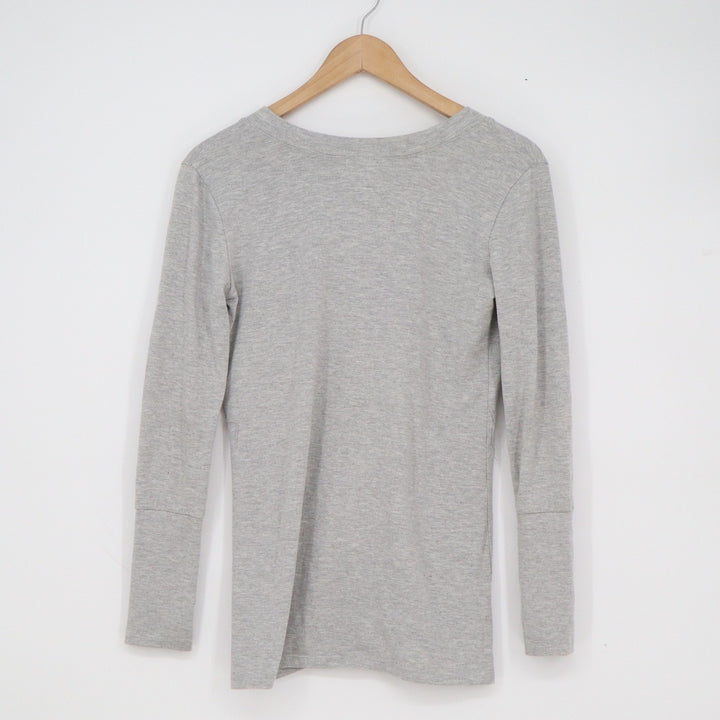 Dream Out Loud Selena Gomez Gray Ruched Star Button Cardigan Sweater Small