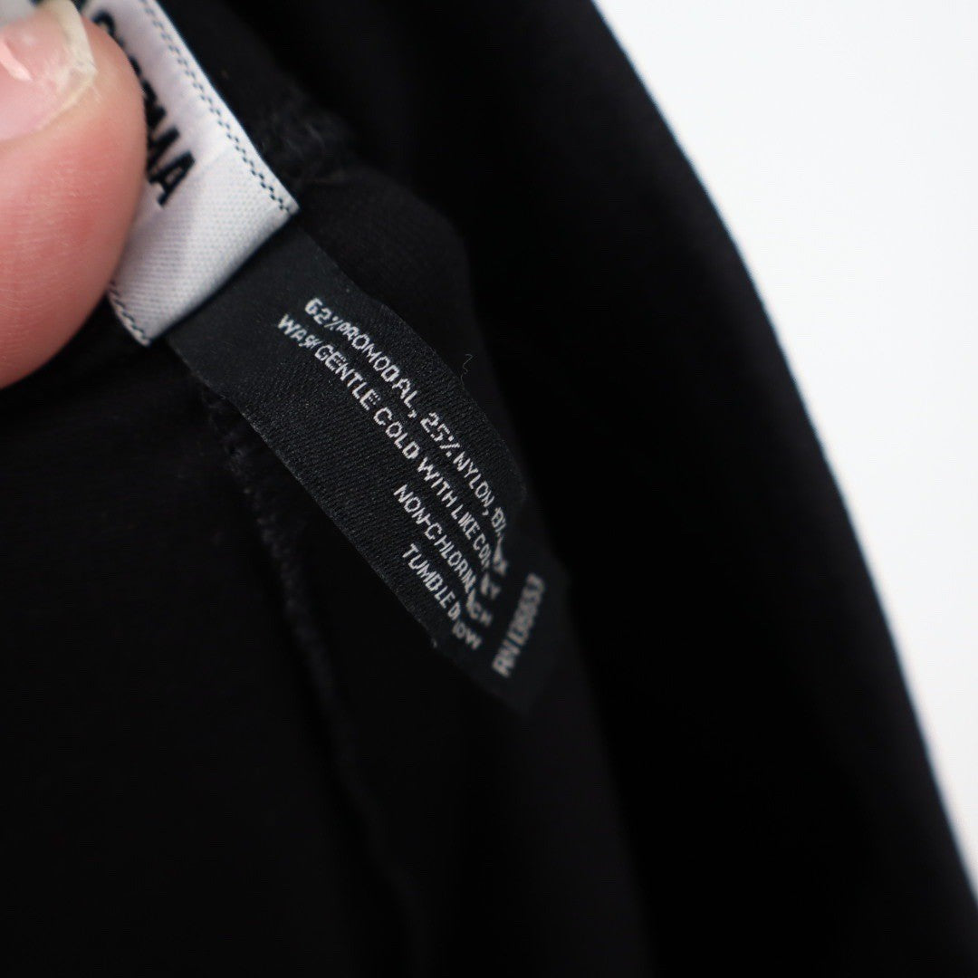 American Giant Ponte Slim Pant Super Black Size 2 Made in USA