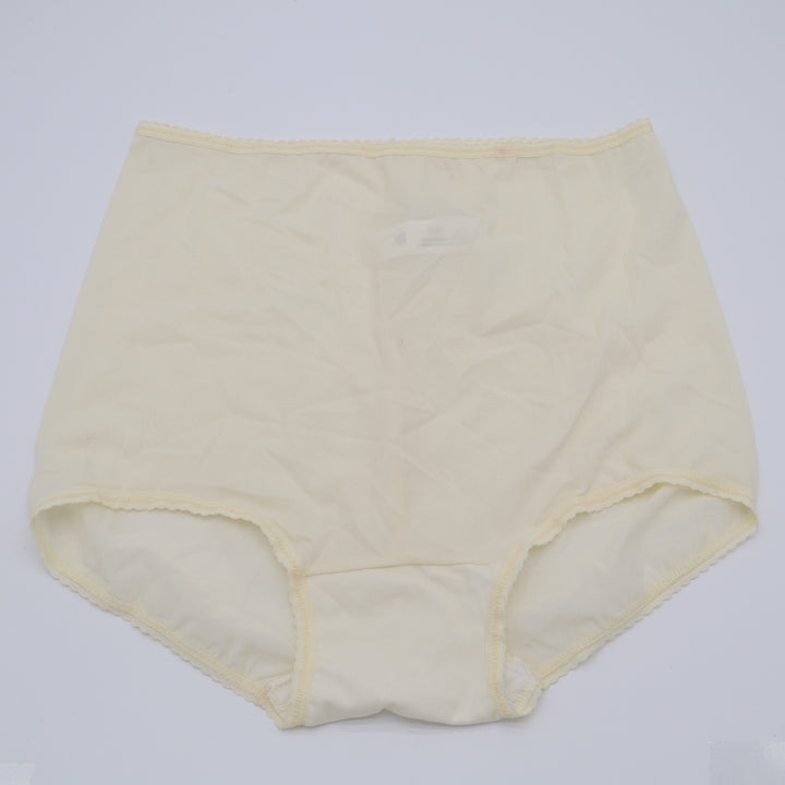 Bali Skimp Skamp Brief Panty Womens XL Cream Stretch Full Coverage Underwear
