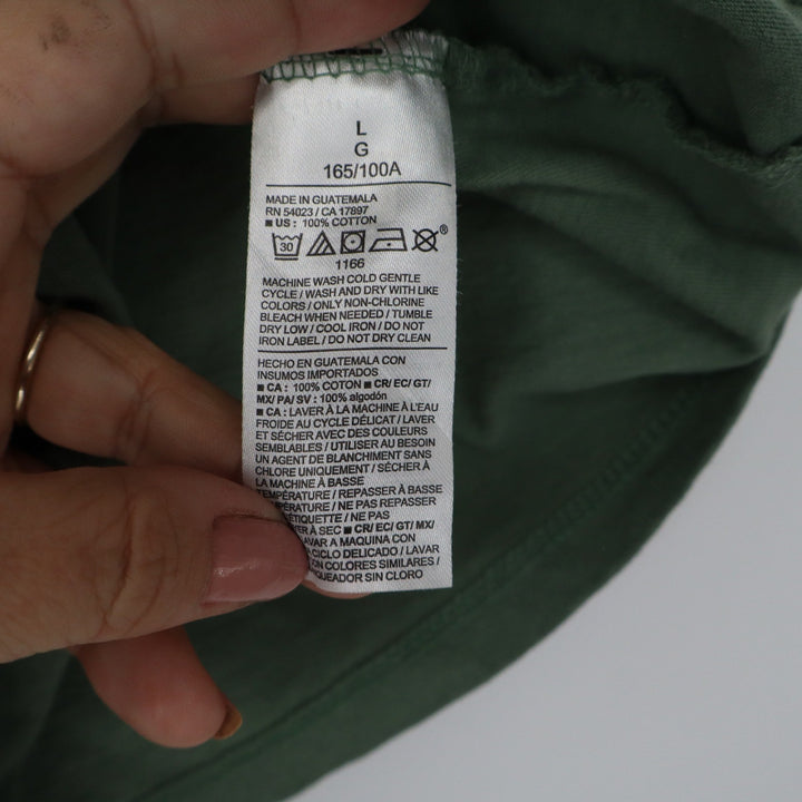 Old Navy Everywear Large Olive Green Cotton Short Sleeve Crewneck T-Shirt