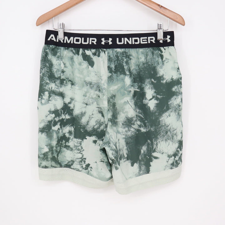Under Armour Mens Vanish Woven 6in Printed Training Shorts Green Tie Dye