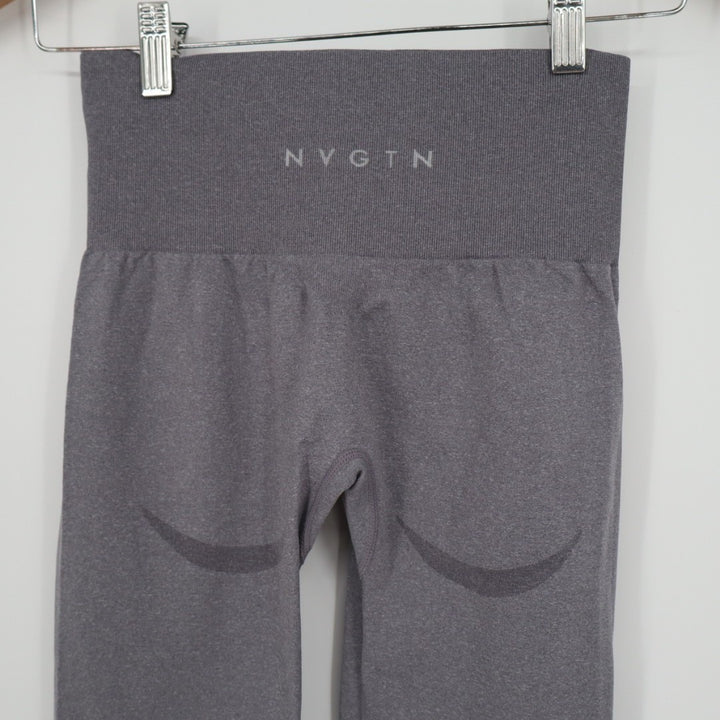 NVGTN Seamless Contour Leggings Womens Small Gray High Waist Skinny Leg Stretch