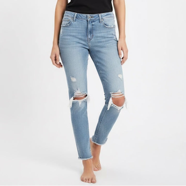 Abercrombie & Fitch Harper Low Rise Super Skinny Jeans Womens 32/14R Blue Denim