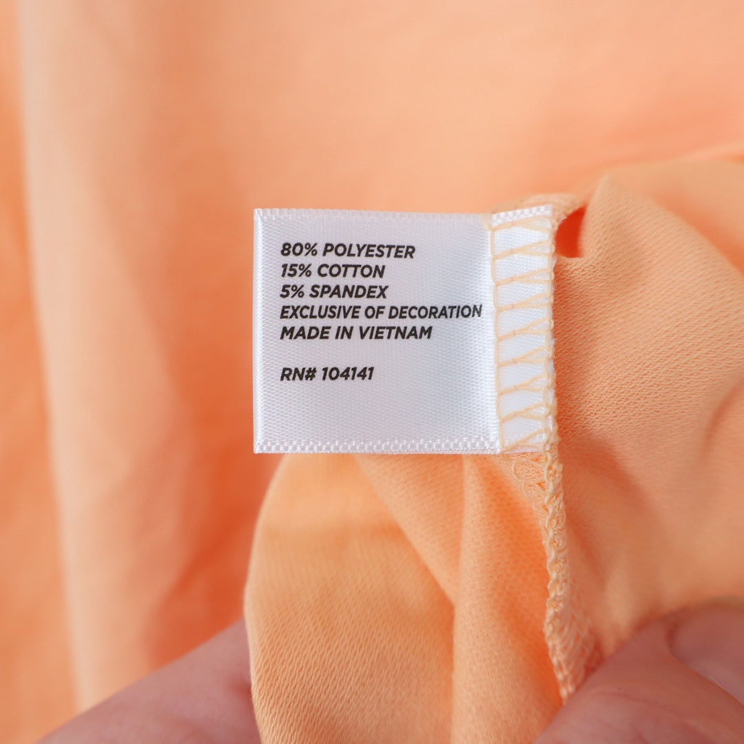 Walter Hagen Womens XL Peach Fuzz P11 Sleeveless Johnny Golf Polo Shirt