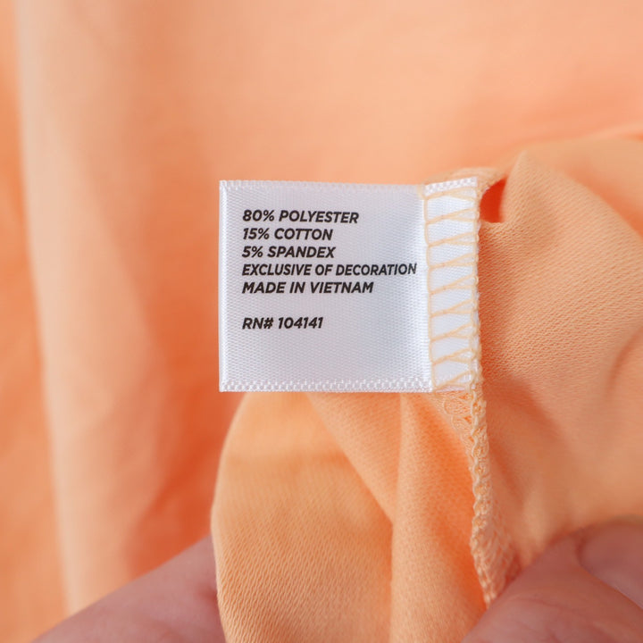 Walter Hagen Womens XL Peach Fuzz P11 Sleeveless Johnny Golf Polo Shirt