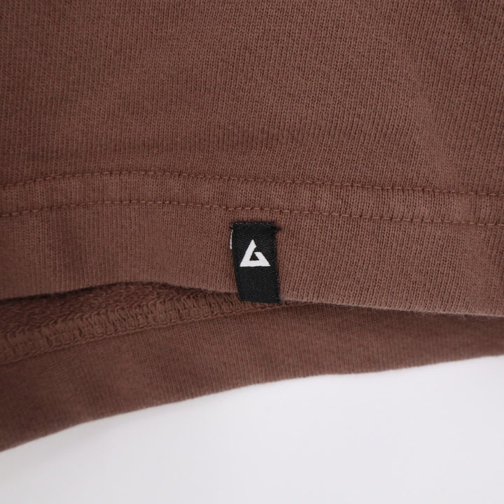 American Giant Sweatshorts Mens Large Brown Cotton Fleece Logo Drawstring Waist