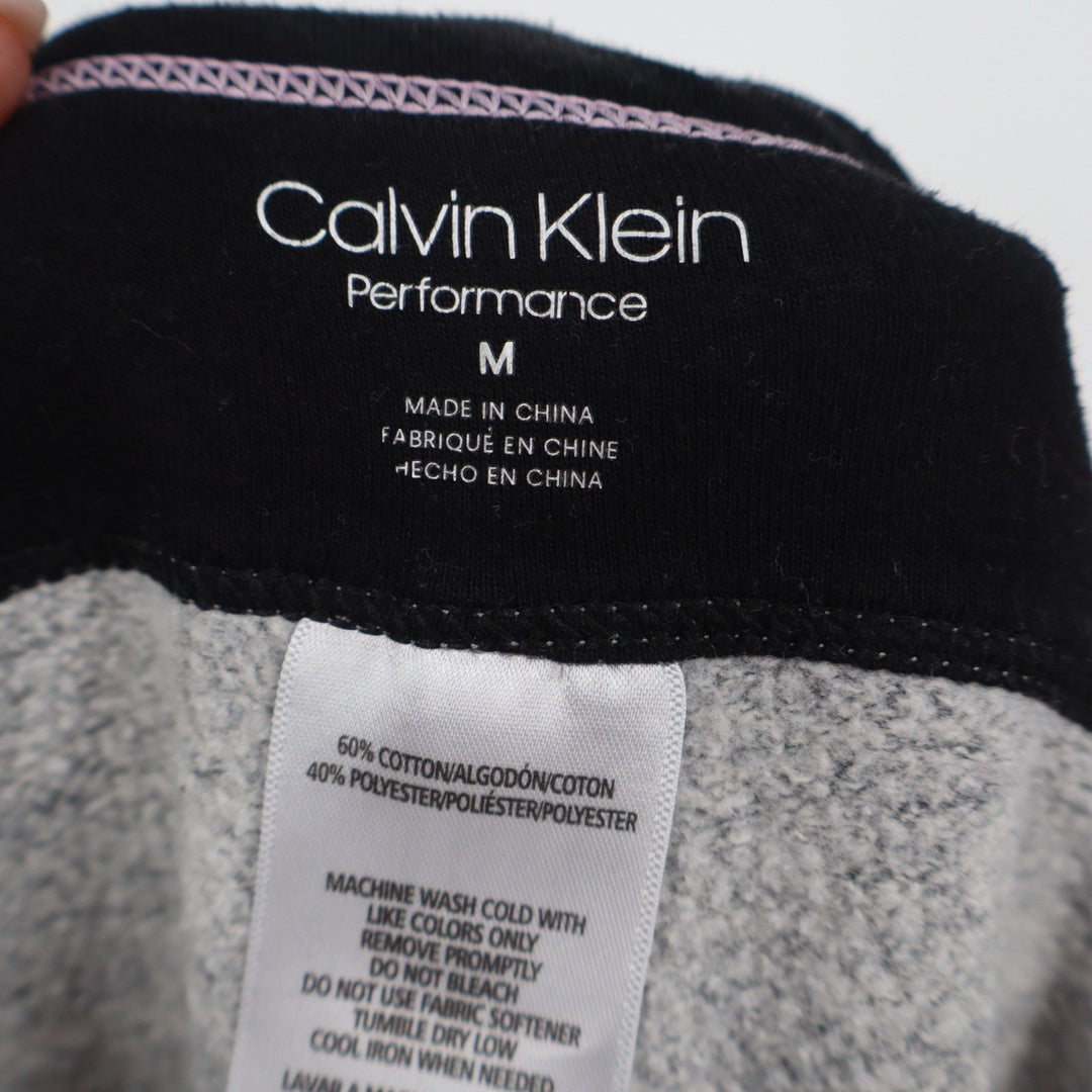 Calvin Klein Performance Womens Gray Heather Logo Jogger Sweatpants Size M