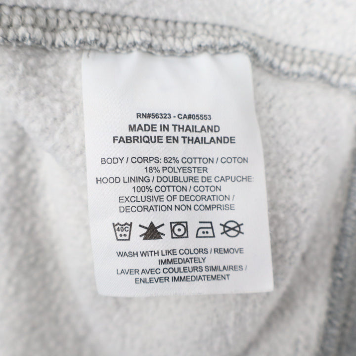 Nike Sportswear Club Hoodie Mens 2XL Heather Gray Cotton Fleece Lined Pullover