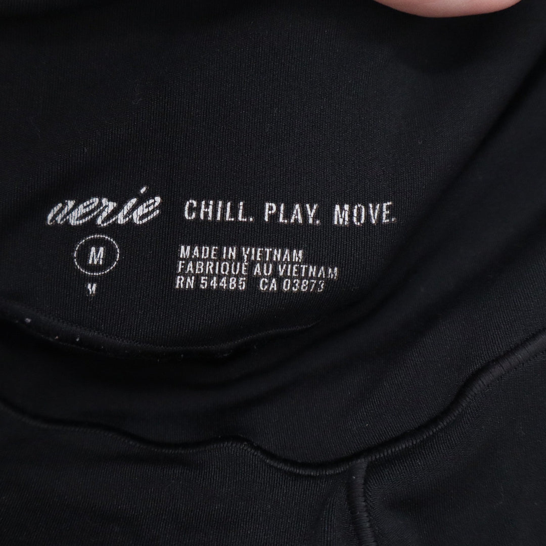 Aerie Chill Play Move Black High Waisted Leggings Size M