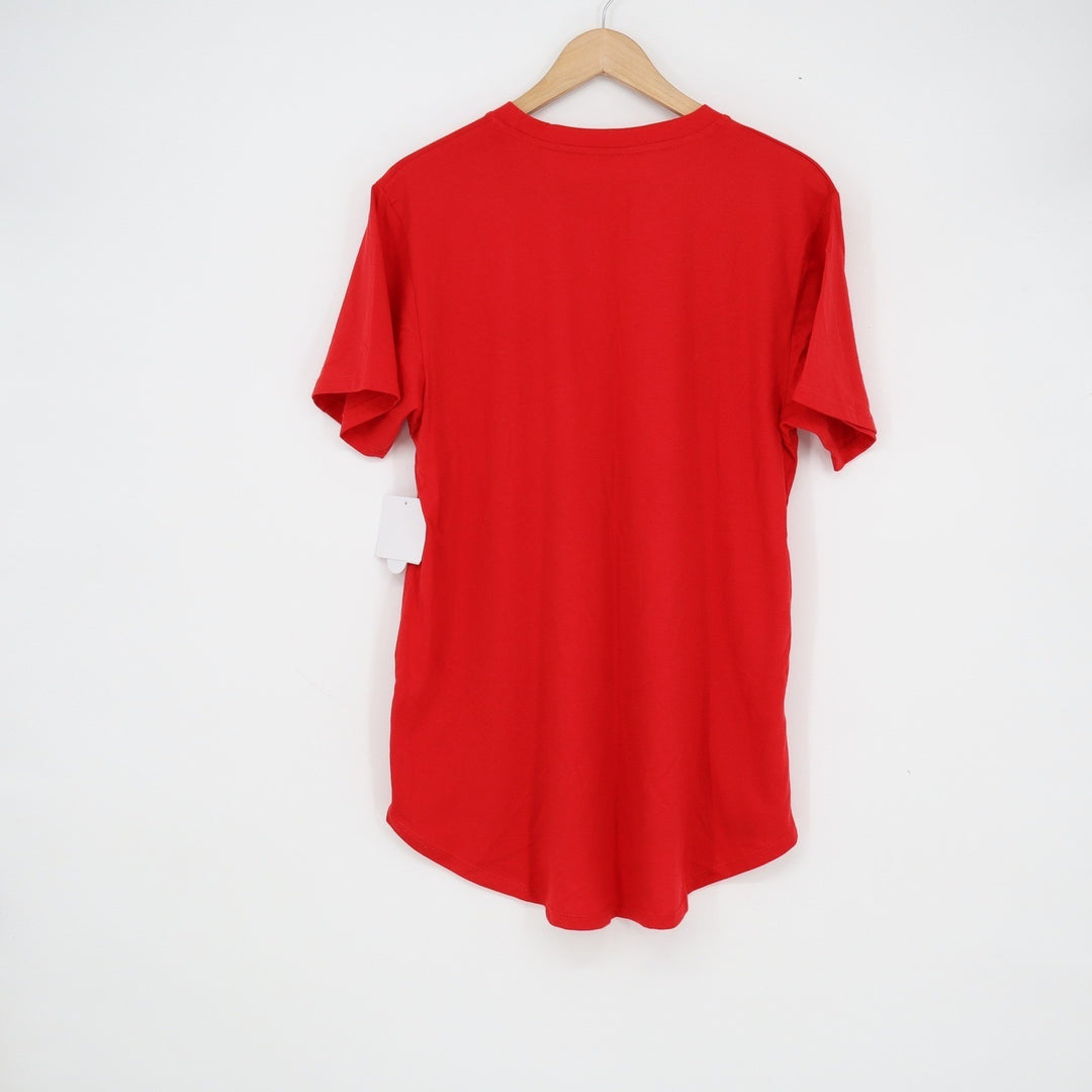 Hallmark Channel Womens Red Graphic T-Shirt XL This Is My Watching Shirt