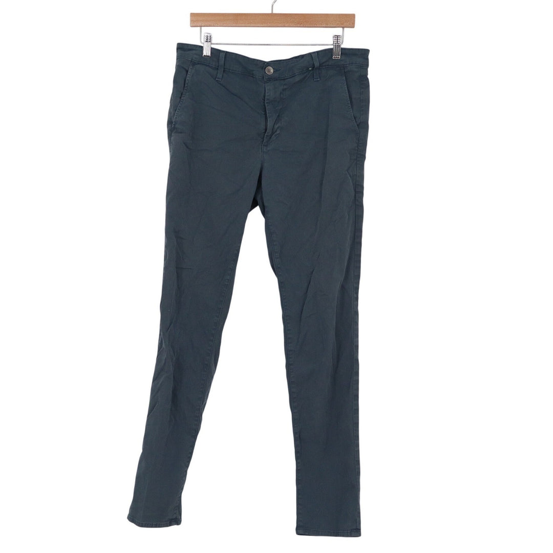 AG Adriano Goldschmied Jamison Skinny Chino Pants Slate Blue Grey Mens 33x32