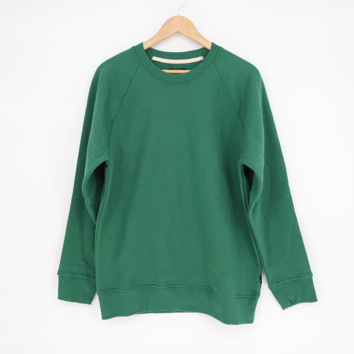 American Giant Midweight Sweatshirt Mens S Green Cotton Crew Neck Raglan Sleeve