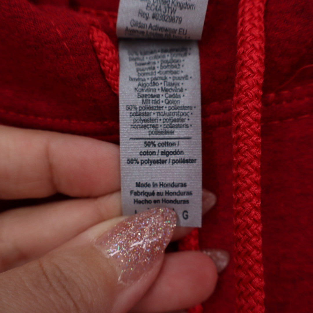 Gildan Heavy Blend Red L2L Limerick IRL USA Hoodie Sweatshirt Size L