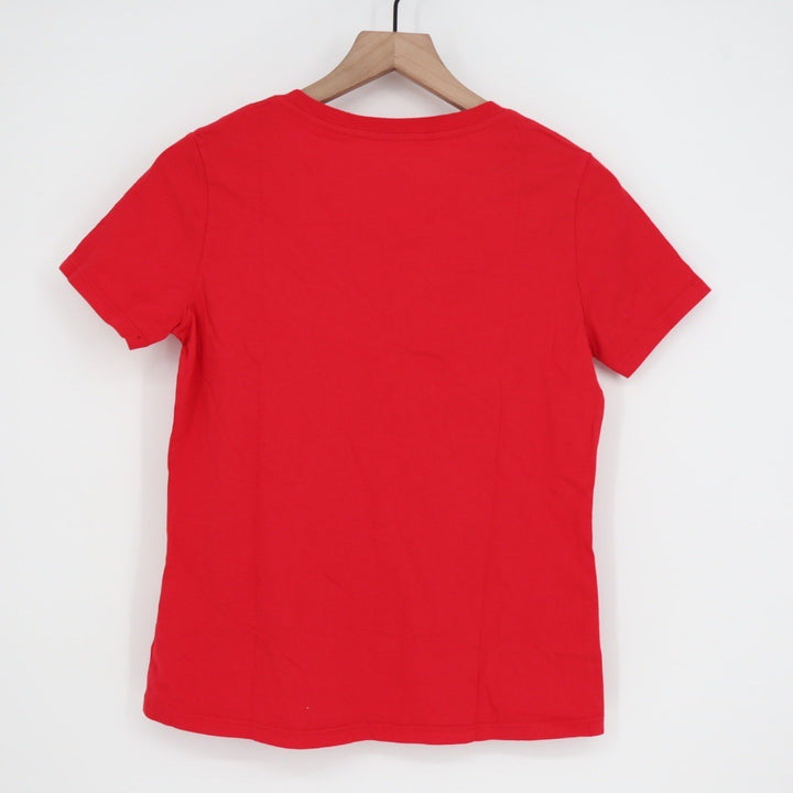 American Giant Red V Neck Basic Tee T Shirt Womens XS Made USA Cotton