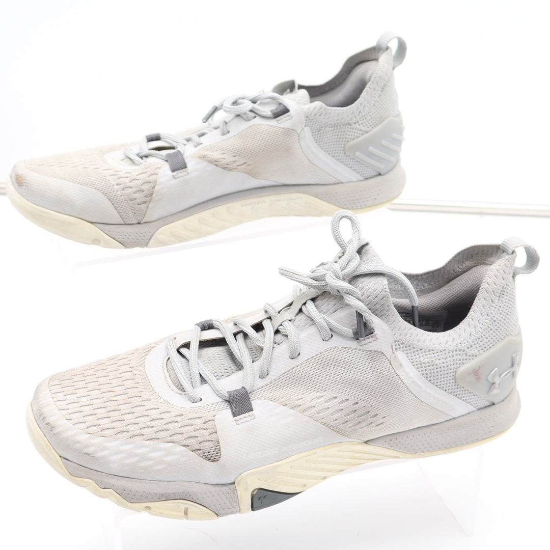 Under Armour TriBase Reign Mens 9 Training Shoes Halo Gray White