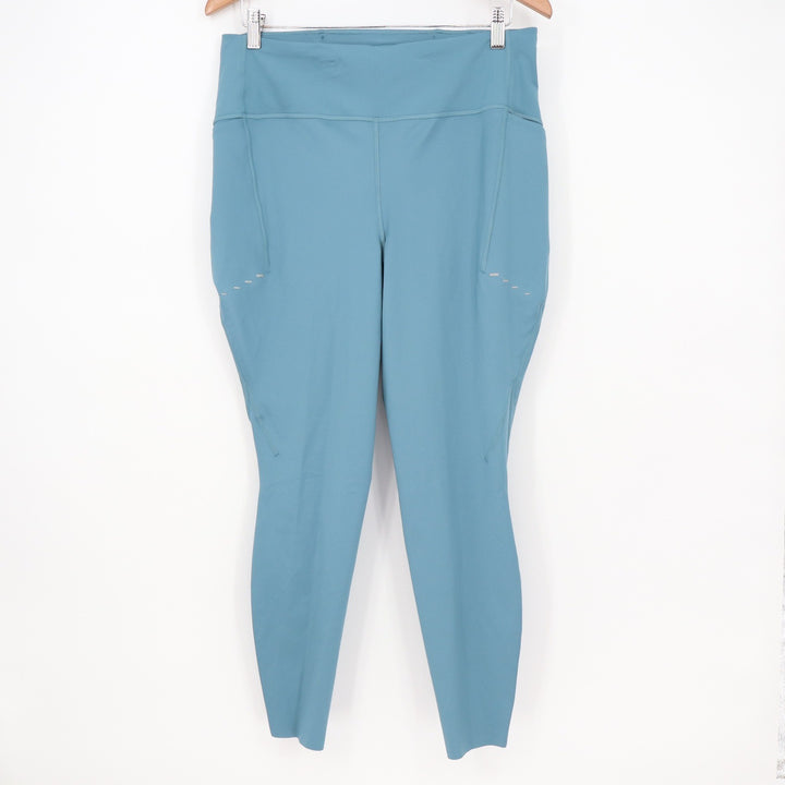 Nike Swift Dri-FIT Womens XL Blue Teal Running Leggings Pockets