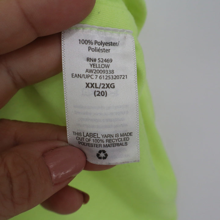 Athletic Works Neon Yellow Muscle Tank Top XXL 20 Activewear