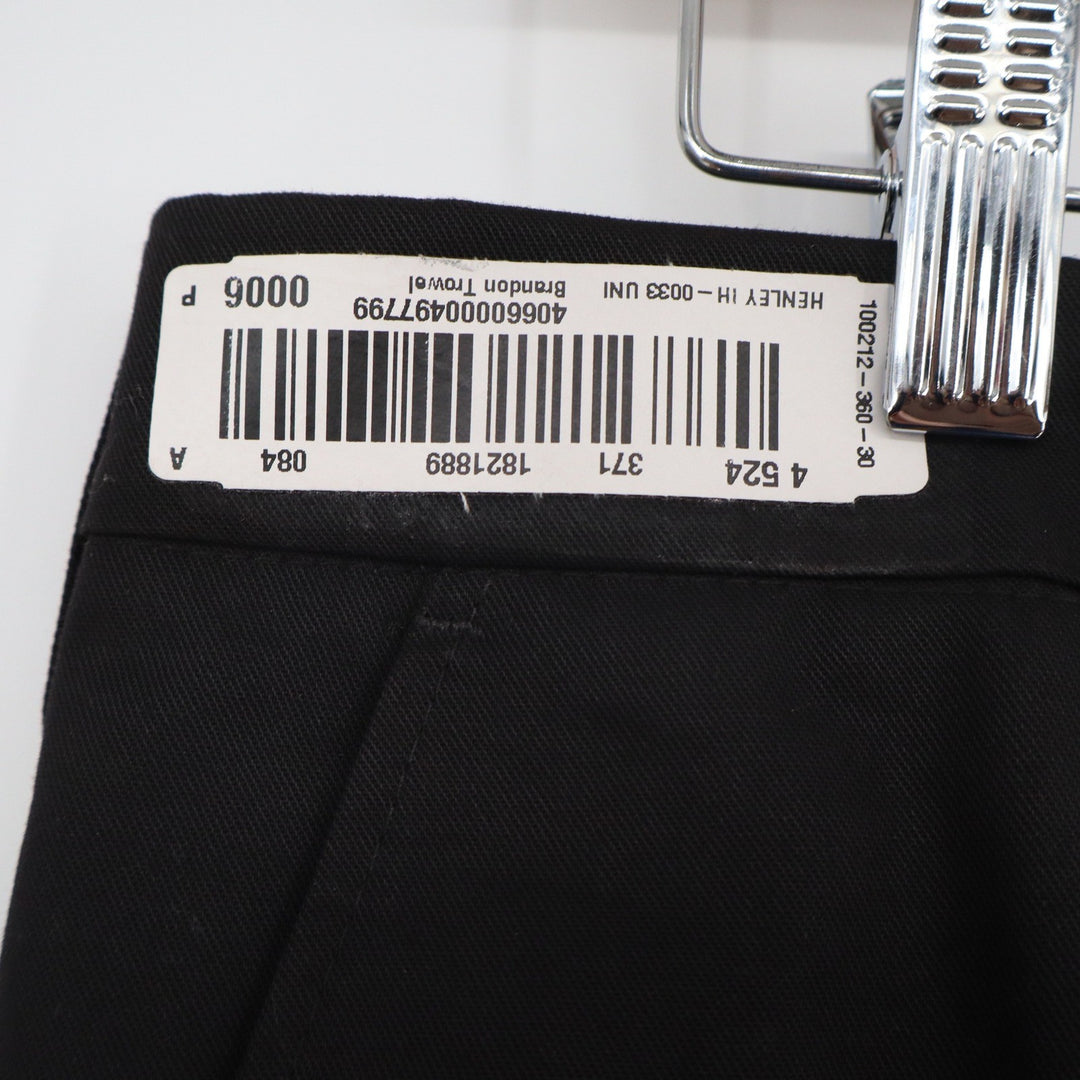 UniFirst SofTwill Mens Black Work Pants 36x30 Straight Leg Industrial Trousers