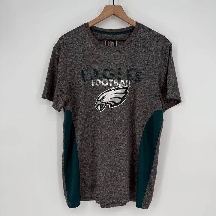 NFL Team Apparel Philadelphia Eagles Football Team Shirt Mens Large Gray Graphic