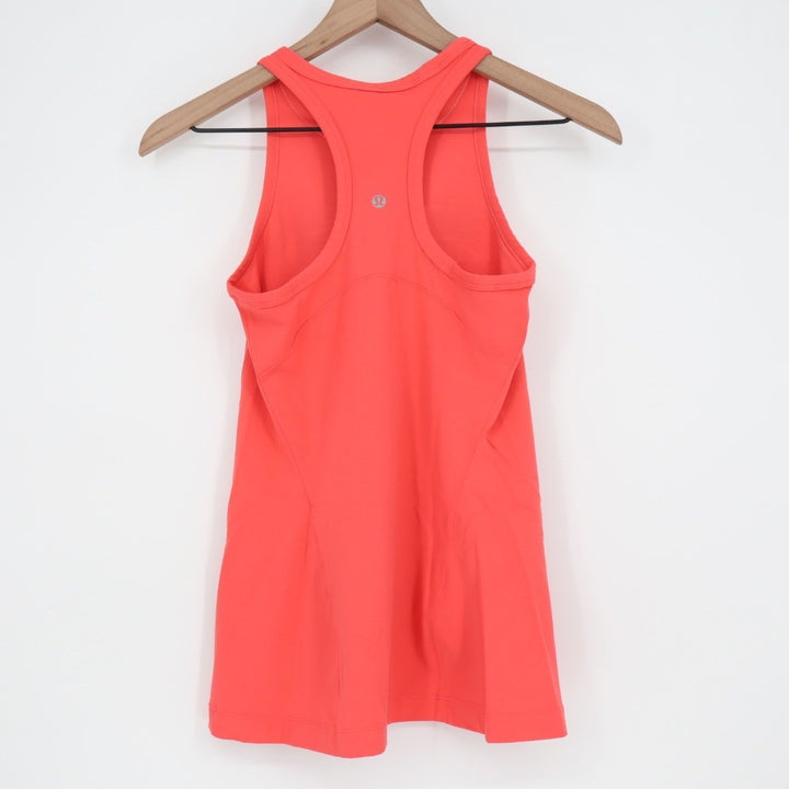 Lululemon Athletica Tank Top Coral Racerback Athletic Workout Size 6