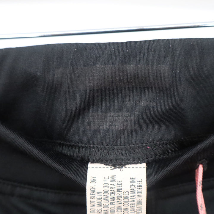 Forever 21 Active Womens Black Leggings Coral Drawstring Zipper Ankle Size S