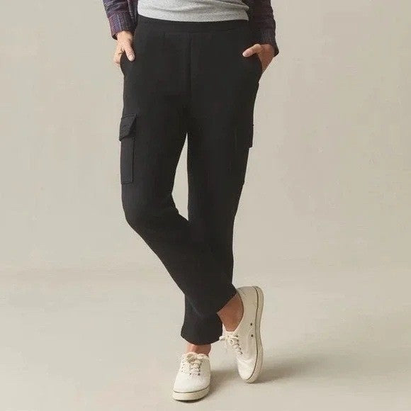 American Giant Cargo Straight Sweatpants Womens Medium Black Cotton Classic Fit
