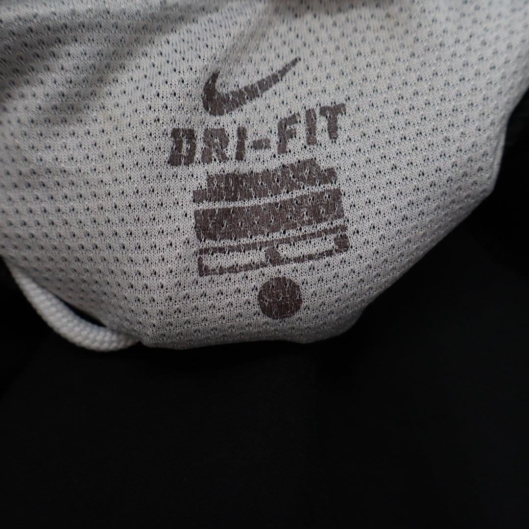 Nike Dri-FIT Mens Running Shorts Black White Swoosh Athletic Size L