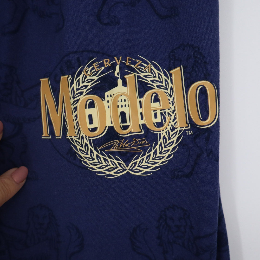 Modelo Especial Navy Blue Logo Print Lounge Pants Mens Small Pajamas Beer Merch