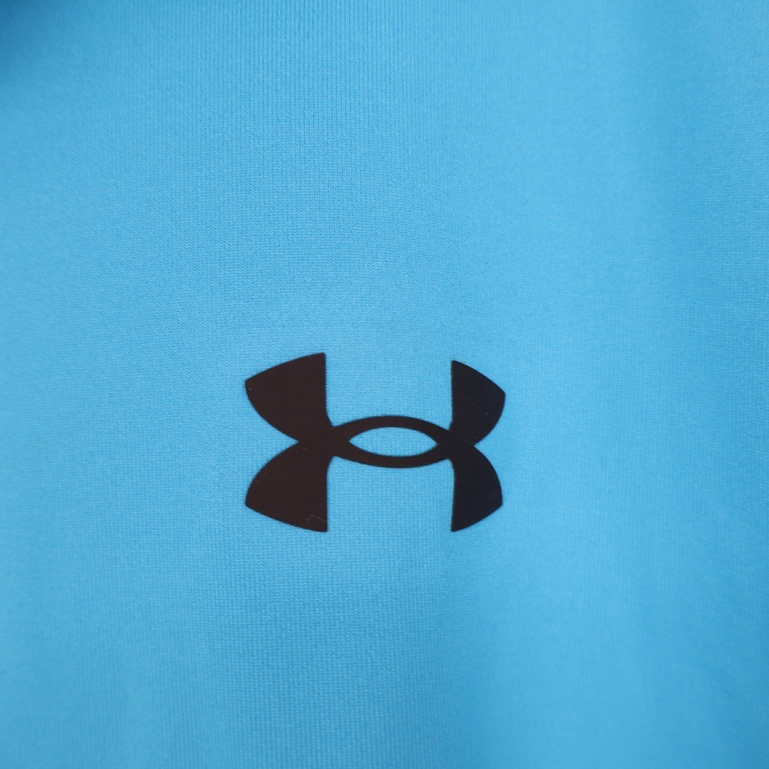 Under Armour The Performance Polo Shirt Mens 3XL Aqua Blue Stretch Short Sleeve