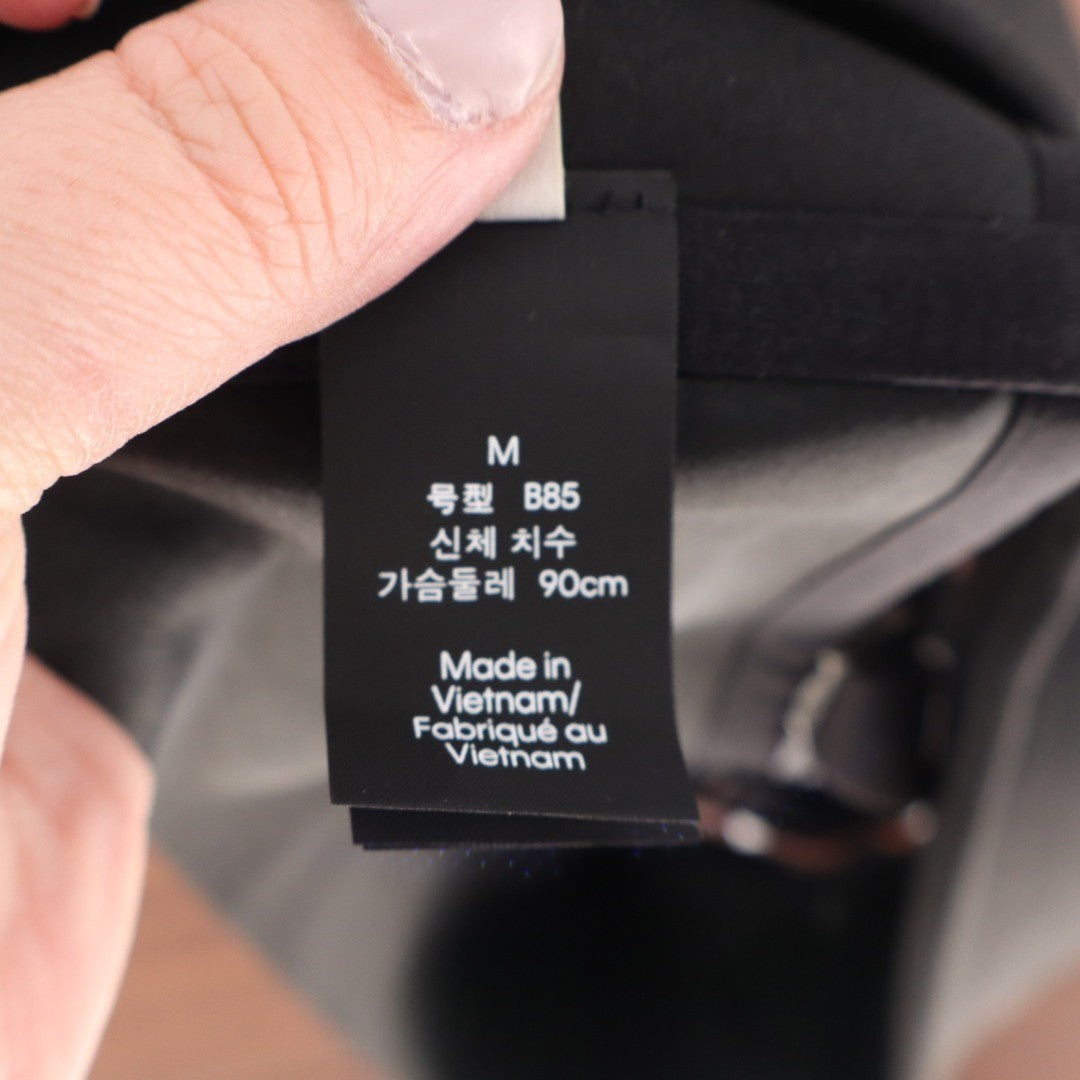 Calvin Klein Adapt Bandeau Bra Womens M Black Stretch Strapless Padded Wireless