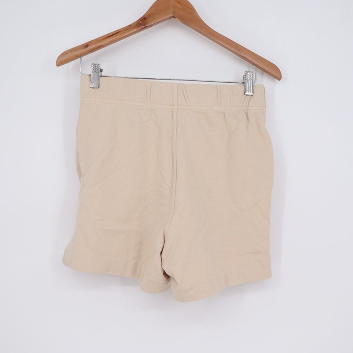 American Giant Side Slit French Terry Sweat Shorts Womens XS Beige Relaxed Fit