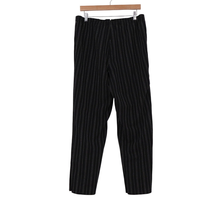 R&K Petite Black Pinstripe Tapered Dress Pants Trousers 16P Style