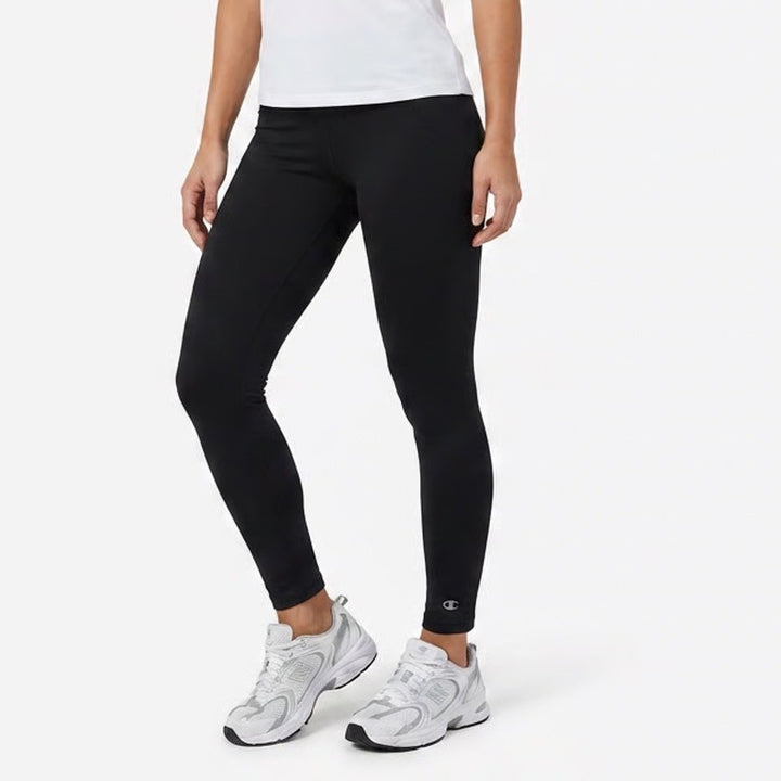 Champion Duo Dry Black Athletic Leggings Pants Womens Size L