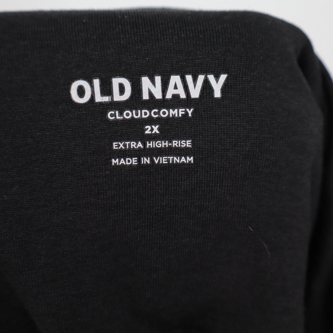 Old Navy CloudComfy Black Extra High-Rise Leggings Plus Size 2X Athletic Yoga