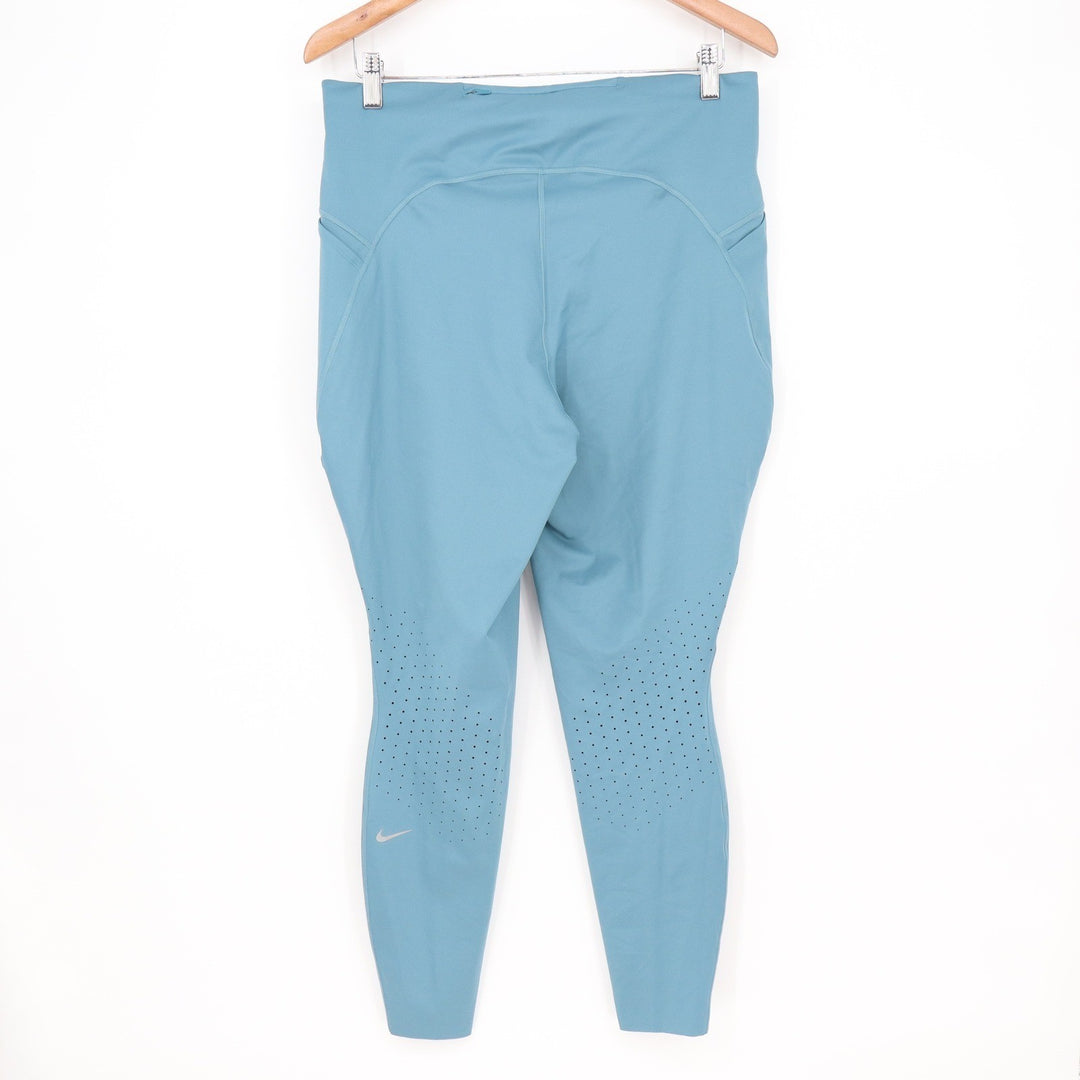 Nike Swift Dri-FIT Womens Blue Running Leggings XL New