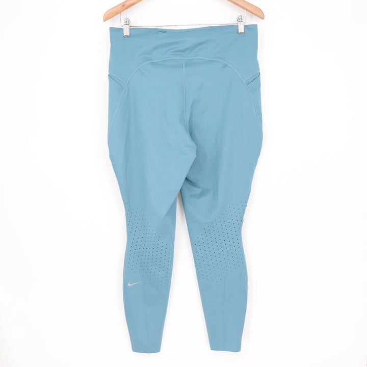 Nike Swift Dri-FIT Womens Blue Running Leggings XL New