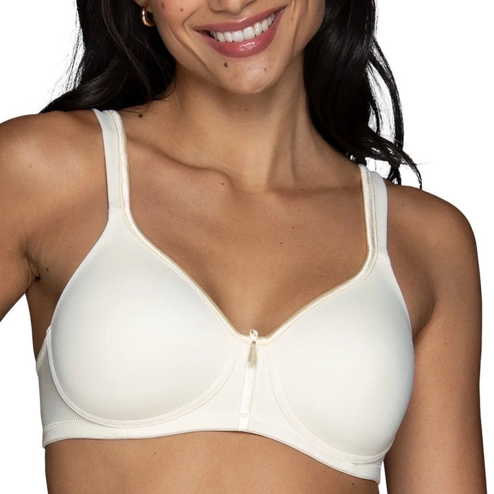 Vanity Fair Body Caress Full Coverage Wireless Bra 38DD Cream Adjustable Strap