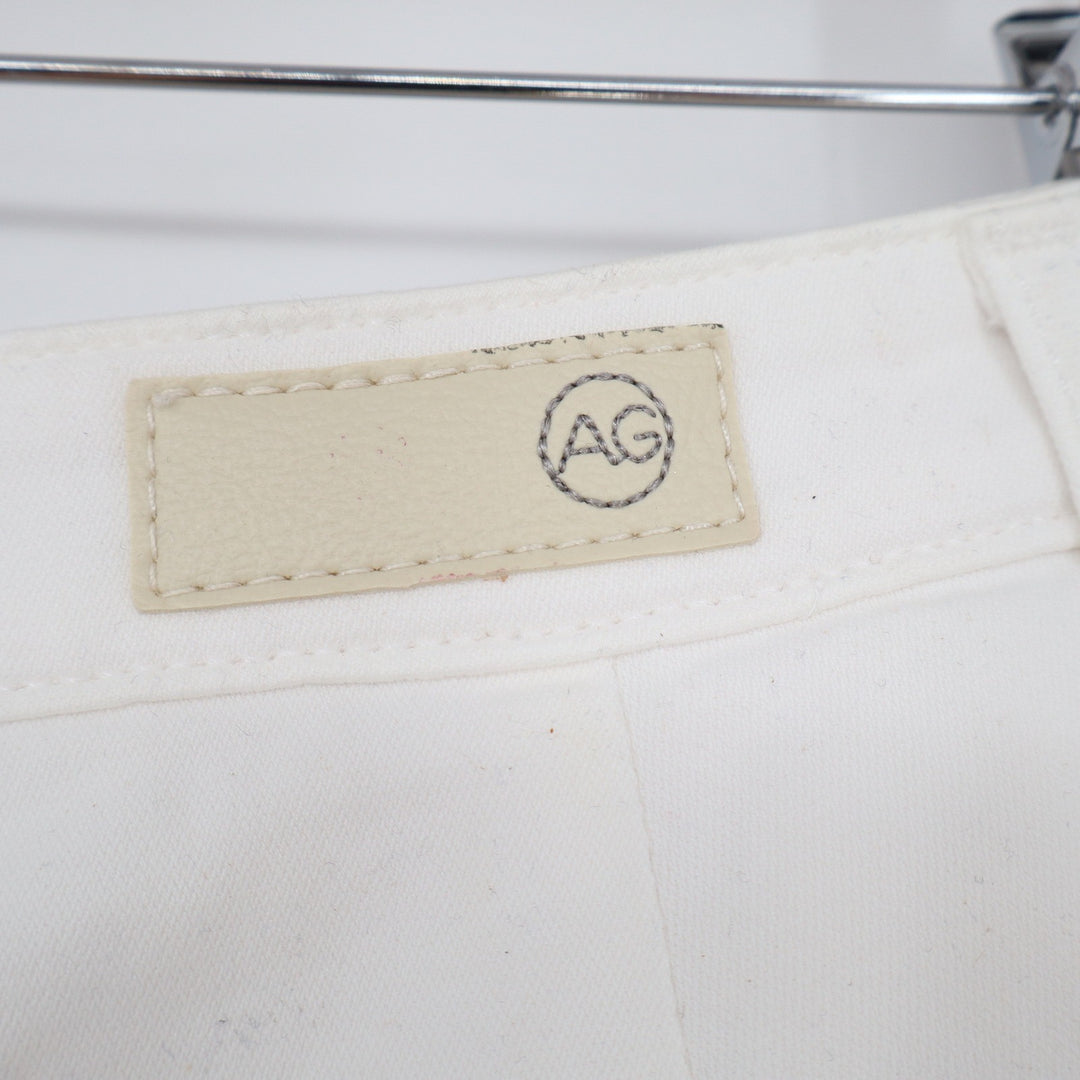 AG Shorts Womens 26 Caden Short Tailored Fit White Italian Fabric NEW