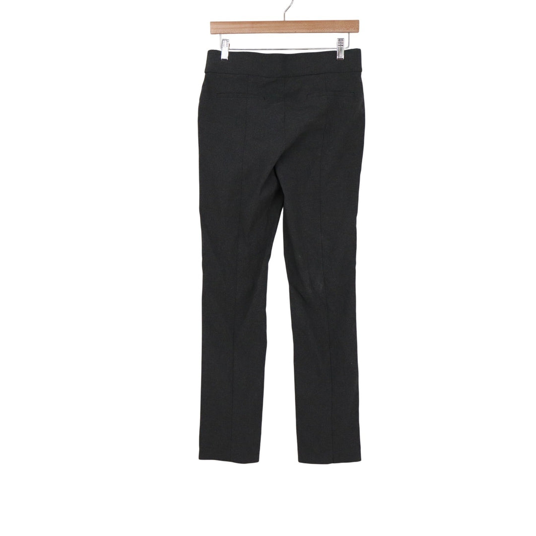 Rafaella Comfort Womens Size 8 Gray Straight Leg Pull On Dress Pants Zip Detail