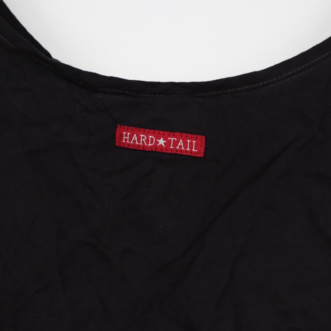 HARD TAIL Forever Black Scoop Neck Tank Top Size L Made in USA