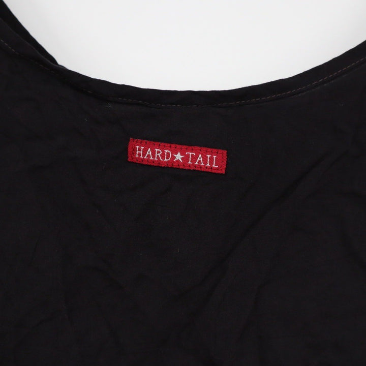 HARD TAIL Forever Black Scoop Neck Tank Top Size L Made in USA