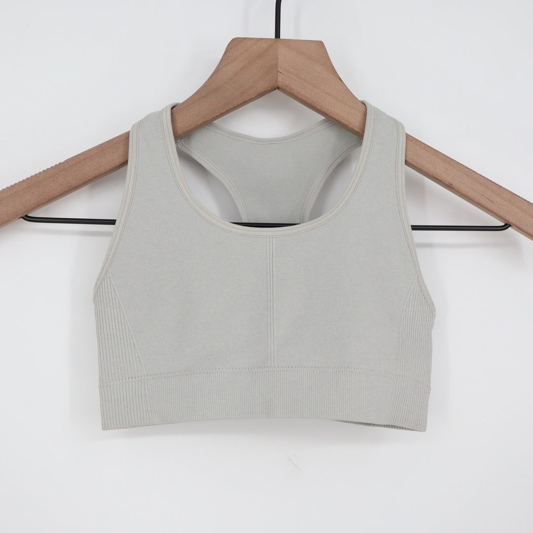 DSG Girls Seamless Core Sports Bra Light Heather Grey XS 6-7 NWT