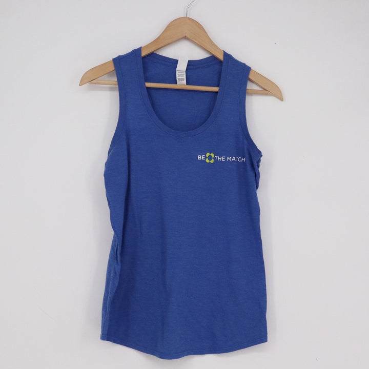 District Perfect Tri Tank Top Royal Blue Philly vs Leukemia Lymphoma Medium