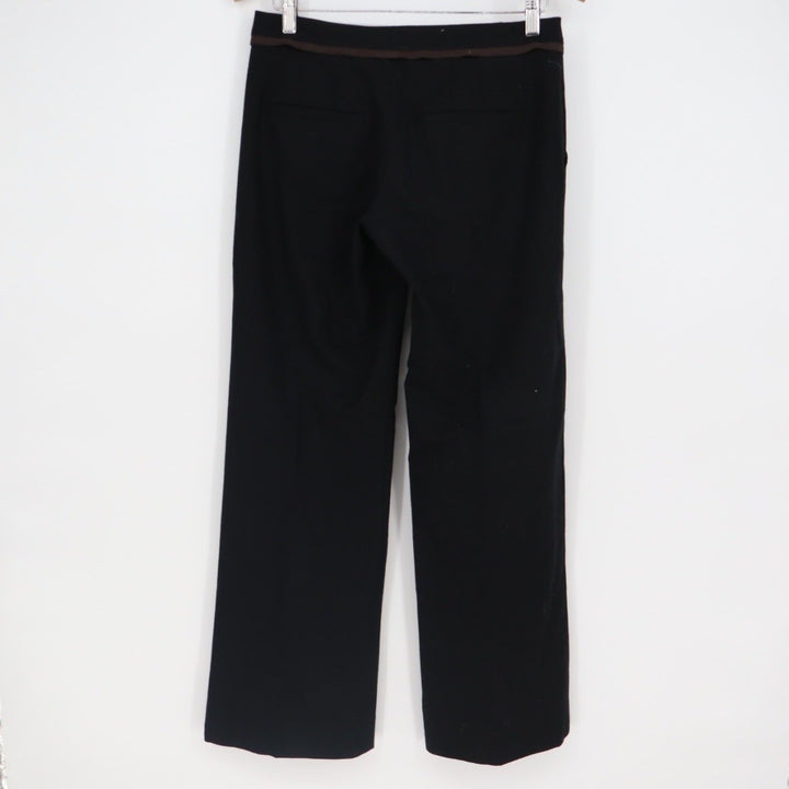 Vince Black Wool Blend Wide Leg Trousers Size 2