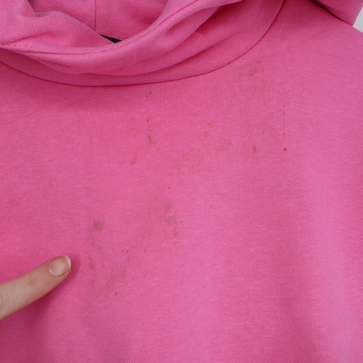 Naked Wardrobe Pink Cropped Hoodie Sweatshirt XL Women's