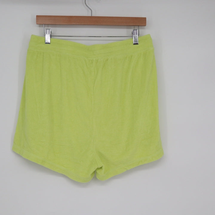Old Navy Mens Lime Green Terry Cloth Lounge Set Sweatshirt & Shorts Size L