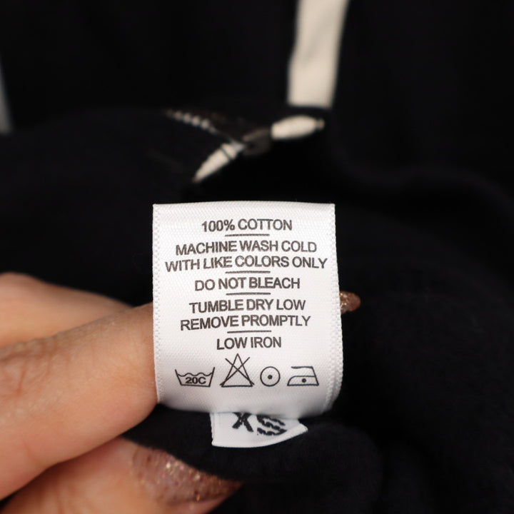American Giant Hoodie Womens XS Black Full Zip Cotton Fleece Lined Classic Wear