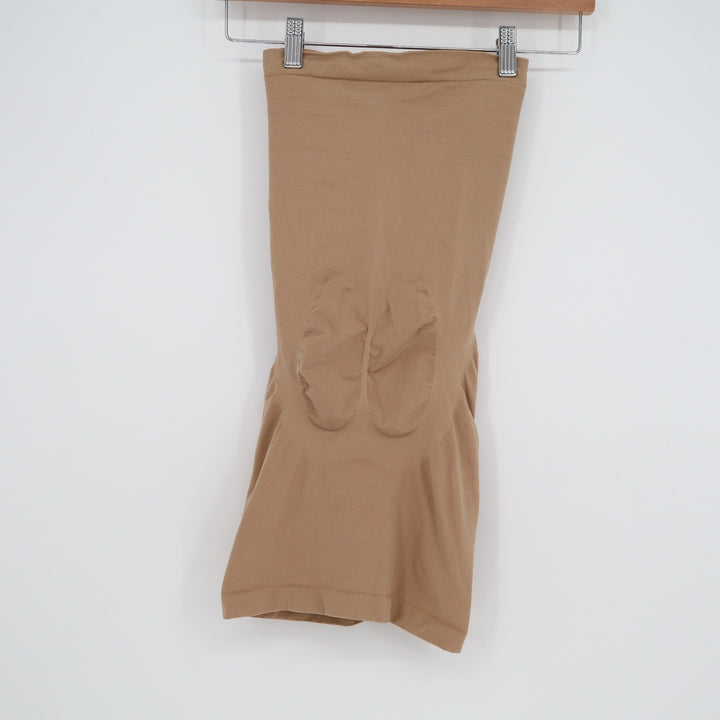 Spanx Power Conceal-Her High-Waisted Mid-Thigh Shapewear Shorts Tan Nude Medium